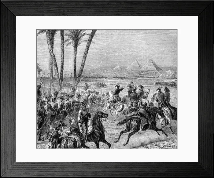Framed Print : Battle of the Pyramids, 21st July 1798 (1882-1884) Framed Print : Battle of the Pyramids, 21st July 1798 (1882-1884)