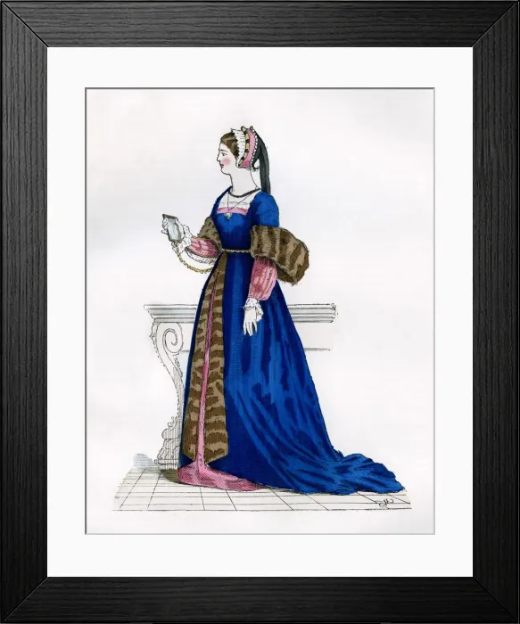 Framed Print : Lady from the court of Francis I of France, 16th century (1882-1884) Framed Print : Lady from the court of Francis I of France, 16th century (1882-1884)