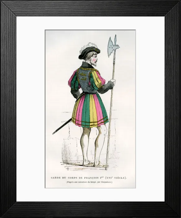 Framed Print : Life Guard or bodyguard of Francis I of France, 16th century (1882-1884) Framed Print : Life Guard or bodyguard of Francis I of France, 16th century (1882-1884)