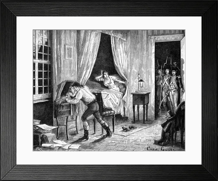 Framed Print : The arrest of Camille Desmoulins, 31st march 1794 (1882-1884)