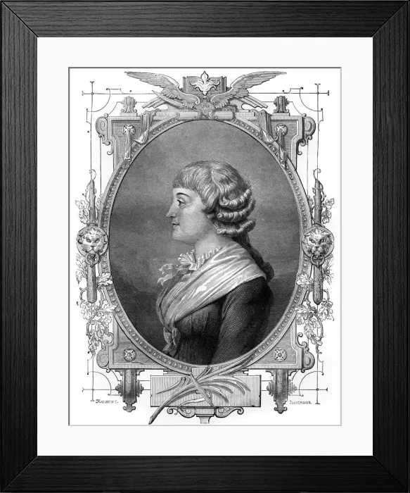 Framed Print : Madame Roland, French revolutionary, 18th century (1882-1884) Framed Print : Madame Roland, French revolutionary, 18th century (1882-1884)