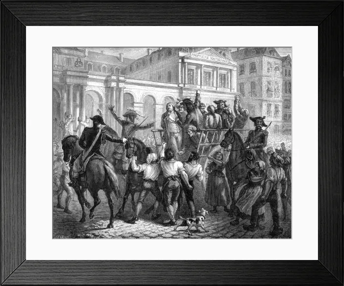 Framed Print : The Duke of Orleans on the way to the guillotine, Paris, 6th November 1793 (1882-1884) Framed Print : The Duke of Orleans on the way to the guillotine, Paris, 6th November 1793 (1882-1884)