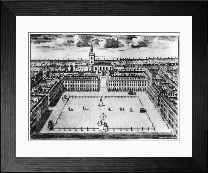 Framed Print : St Jamess Square, London, 18th century (1907) Framed Print : St Jamess Square, London, 18th century (1907)
