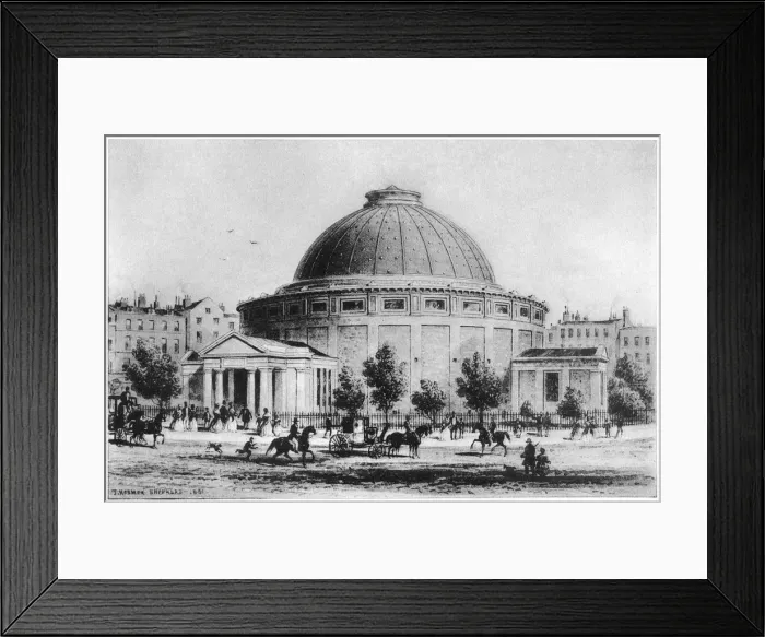 Framed Print : Wylds Globe, Leicester Square, London, 1851-1862 (1907) Framed Print : Wylds Globe, Leicester Square, London, 1851-1862 (1907)