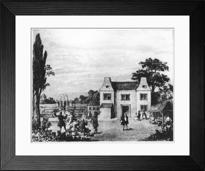 Framed Print : Spring gardens, site of Lowndes Square, London, c late 18th century (1907) Framed Print : Spring gardens, site of Lowndes Square, London, c late 18th century (1907)