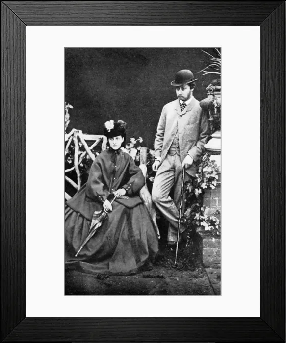Framed Print : The Prince and Princess of Wales, 19th century (1910) Framed Print : The Prince and Princess of Wales, 19th century (1910)