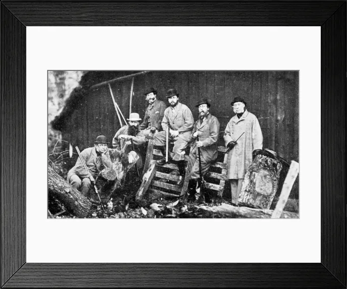 Framed Print : A royal shooting party at Windsor, 1870 (1910). Artist: Hills and Saunders Framed Print : A royal shooting party at Windsor, 1870 (1910). Artist: Hills and Saunders