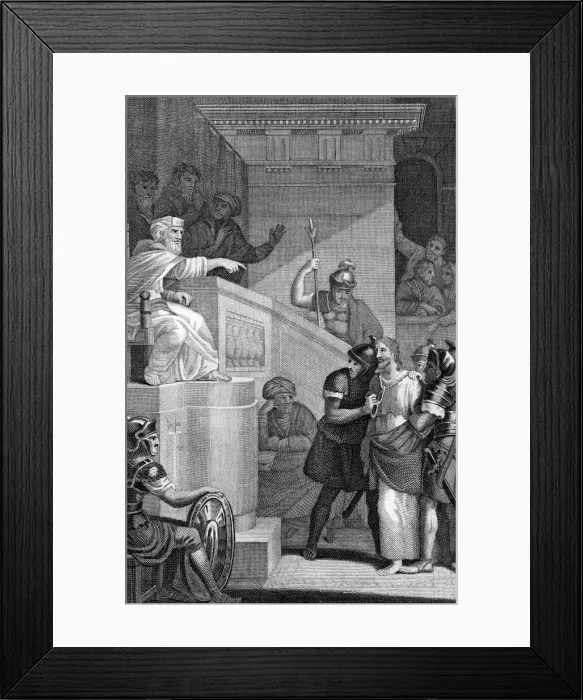 Framed Print : Christ before Caiaphas, 1814