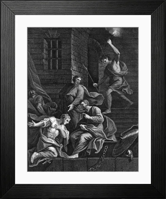Framed Print : Conversion of the gaoler, 1815 Framed Print : Conversion of the gaoler, 1815