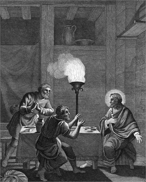 Christ and the two disciples at Emmaus, 1814