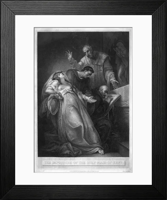 Framed Print : The Imposture of the Holy Maid of Kent, 16th century (1796). Artist: J Taylor Framed Print : The Imposture of the Holy Maid of Kent, 16th century (1796). Artist: J Taylor