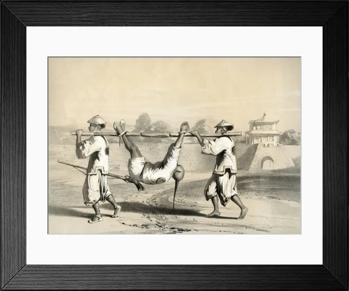 Framed Print : Sketch from the wall on the morning after the grand attack, China, 19th century. Artist: M & N Hanhart Framed Print : Sketch from the wall on the morning after the grand attack, China, 19th century. Artist: M & N Hanhart