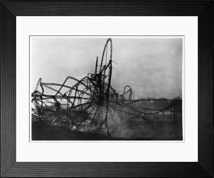 Framed Print : Zeppelin LZ4 after the Echterdingen disaster, Germany, 1908 (1933) Framed Print : Zeppelin LZ4 after the Echterdingen disaster, Germany, 1908 (1933)