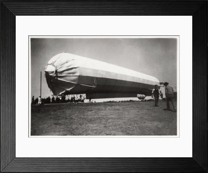 Framed Print : Zeppelin LZ 5 at Goeppingen, Germany, 1909 (1933) Framed Print : Zeppelin LZ 5 at Goeppingen, Germany, 1909 (1933)