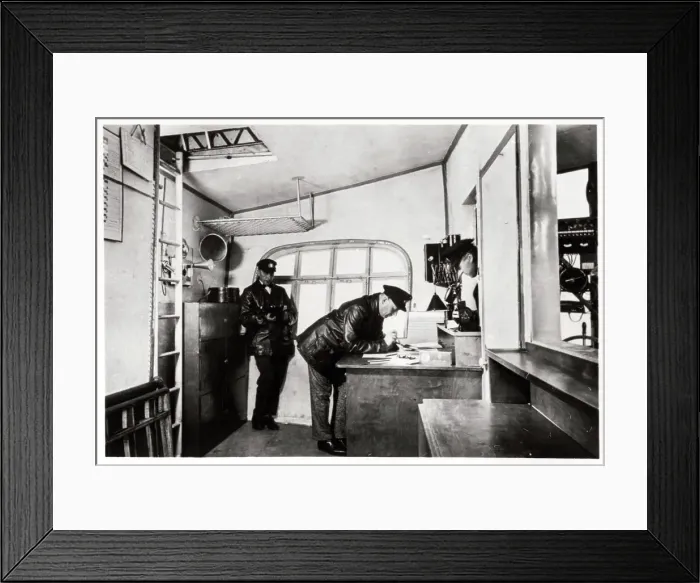 Framed Print : Navigation room, Zeppelin LZ 127 Graf Zeppelin, 1933 Framed Print : Navigation room, Zeppelin LZ 127 Graf Zeppelin, 1933