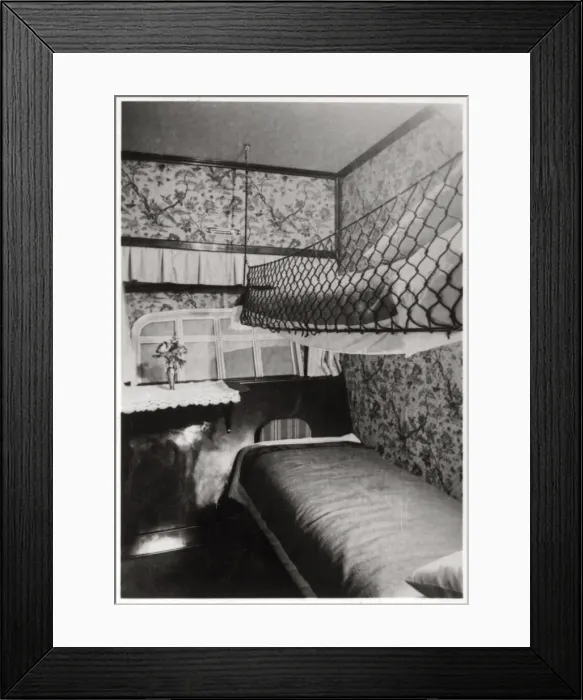 Framed Print : Passenger cabin at night, LZ 127 Graf Zeppelin, 1933 Framed Print : Passenger cabin at night, LZ 127 Graf Zeppelin, 1933