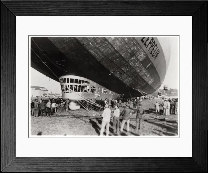 Framed Print : Zeppelin LZ 127 Graf Zeppelin after landing, 1933 Framed Print : Zeppelin LZ 127 Graf Zeppelin after landing, 1933