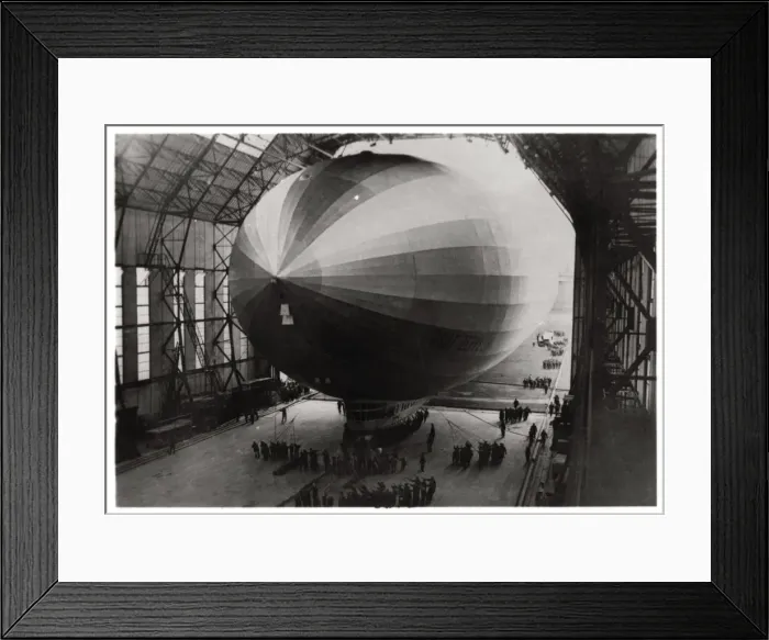 Framed Print : Zeppelin LZ 127 Graf Zeppelin entering its hangar, 1933 Framed Print : Zeppelin LZ 127 Graf Zeppelin entering its hangar, 1933