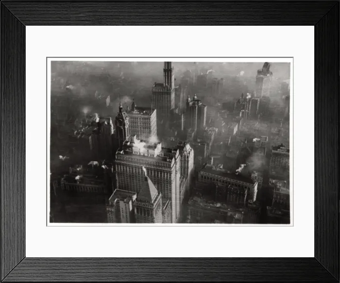 Framed Print : Aerial view of Manhattan, New York City, USA, from a Zeppelin, 1928 (1933) Framed Print : Aerial view of Manhattan, New York City, USA, from a Zeppelin, 1928 (1933)