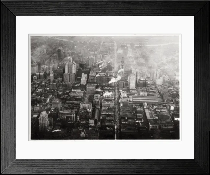Framed Print : Aerial view of Philadelphia, Pennsylvania, USA, from a Zeppelin, 1928 (1933) Framed Print : Aerial view of Philadelphia, Pennsylvania, USA, from a Zeppelin, 1928 (1933)