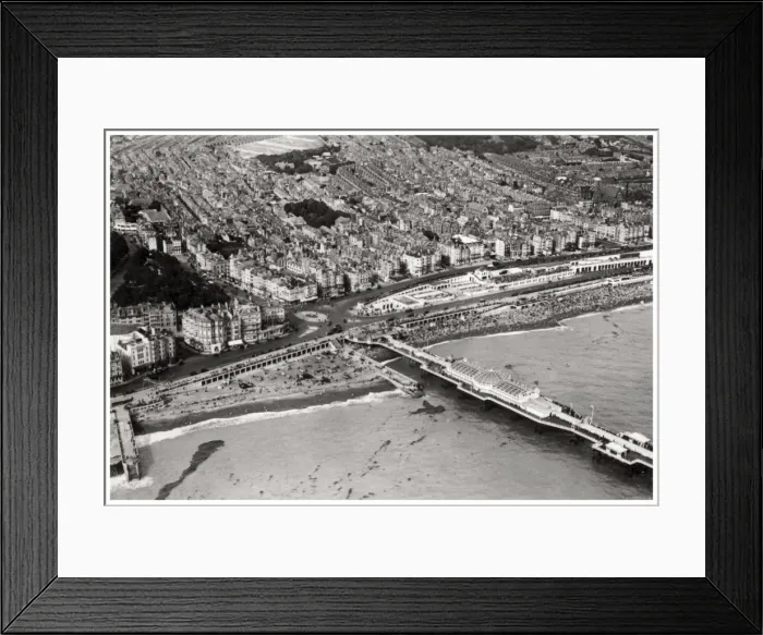 Framed Print : Aerial view of Brighton, Sussex, from a Zeppelin, 1931 (1933) Framed Print : Aerial view of Brighton, Sussex, from a Zeppelin, 1931 (1933)