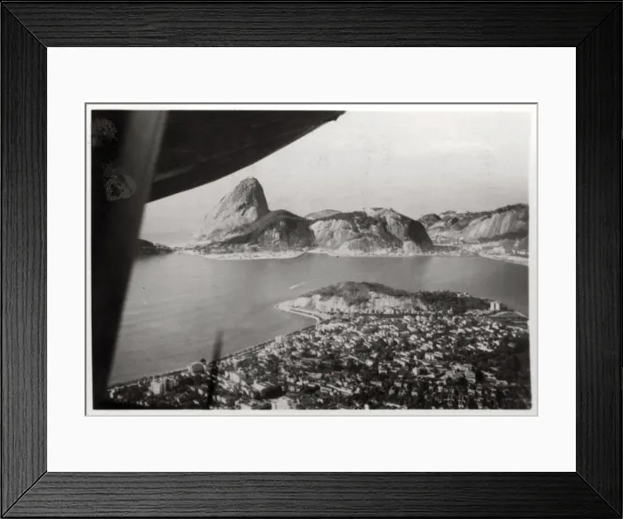 Framed Print : Aerial view of Rio de Janeiro, Brazil, from a Zeppelin, 1930 (1933) Framed Print : Aerial view of Rio de Janeiro, Brazil, from a Zeppelin, 1930 (1933)
