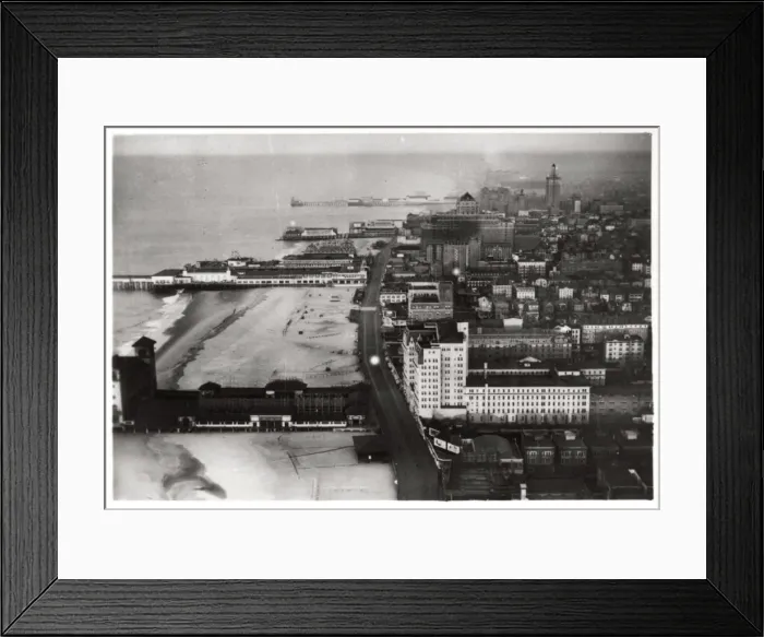 Framed Print : Aerial view of Atlantic City, New Jersey, USA, from a Zeppelin, 1930 (1933) Framed Print : Aerial view of Atlantic City, New Jersey, USA, from a Zeppelin, 1930 (1933)