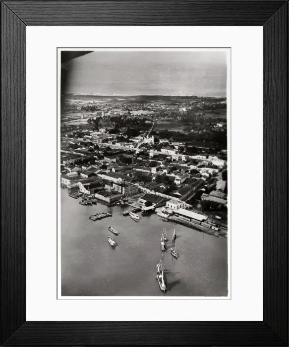 Framed Print : Aerial view of Natal, South Africa, from a Zeppelin, 1930 (1933) Framed Print : Aerial view of Natal, South Africa, from a Zeppelin, 1930 (1933)