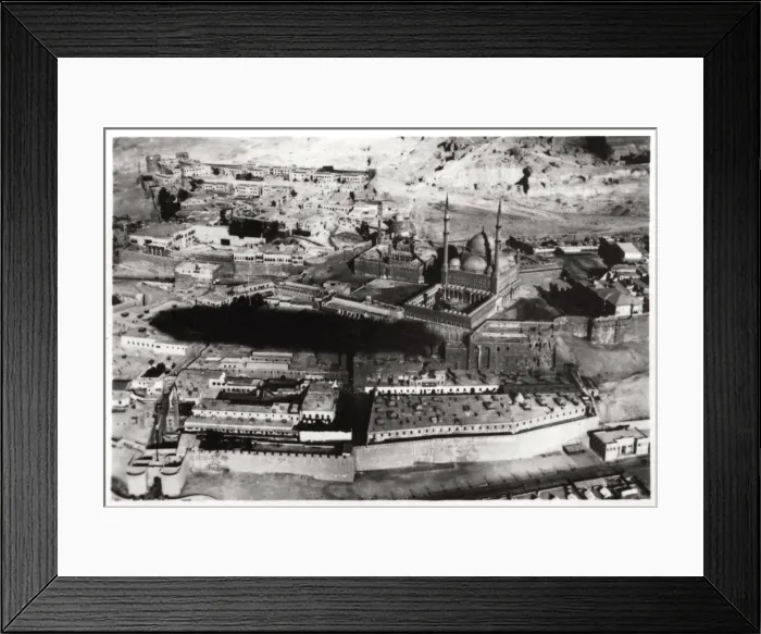 Framed Print : Aerial view of the Mosque of Muhammad Ali Pasha, Cairo, Egypt, from a Zeppelin, 1931 (1933) Framed Print : Aerial view of the Mosque of Muhammad Ali Pasha, Cairo, Egypt, from a Zeppelin, 1931 (1933)