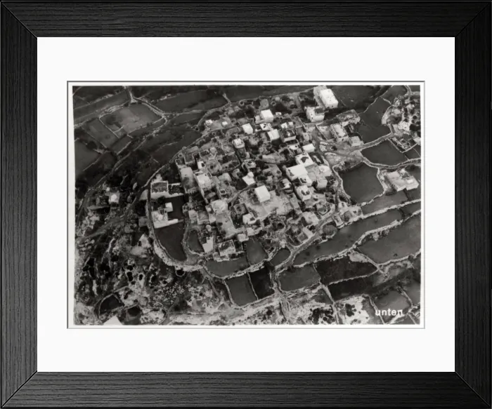Framed Print : Aerial view of the heights around Jerusalem, Palestine, from a Zeppelin, 1931 (1933) Framed Print : Aerial view of the heights around Jerusalem, Palestine, from a Zeppelin, 1931 (1933)