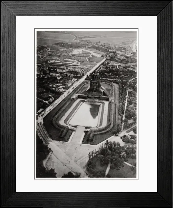 Framed Print : Aerial view of Volkerschlachtdenkmal, Leipzig, Germany, from a Zeppelin, c1931 (1933) Framed Print : Aerial view of Volkerschlachtdenkmal, Leipzig, Germany, from a Zeppelin, c1931 (1933)