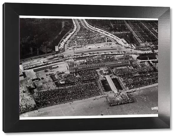 Aerial view of Berlin Tempelhof airport, Germany, from a Zeppelin, c1931 (1933)