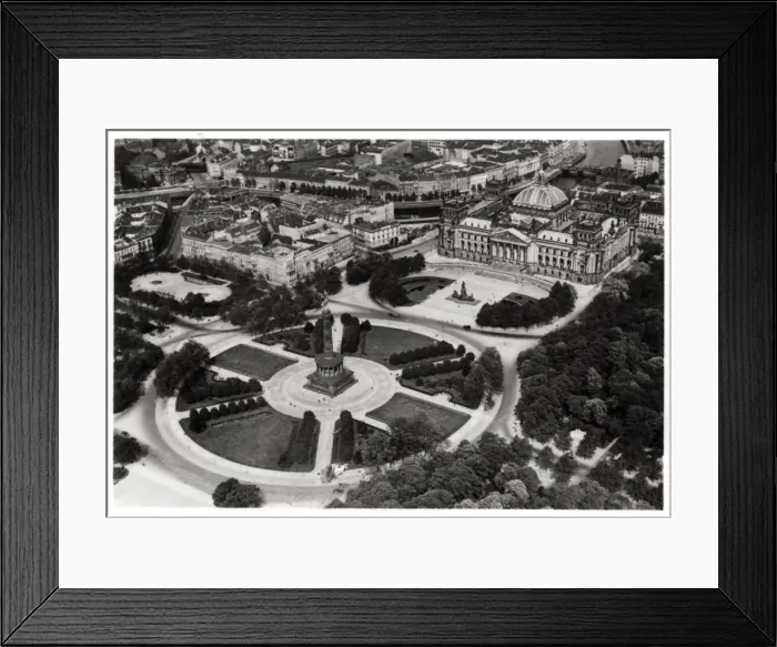 Framed Print : An aerial view of the Konigsplatz, Munich, Germany, from a Zeppelin, c1931 (1933) Framed Print : An aerial view of the Konigsplatz, Munich, Germany, from a Zeppelin, c1931 (1933)