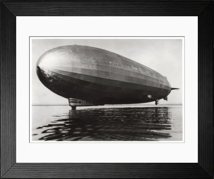 Framed Print : Airship LZ127 Graf Zeppelin landing on Lake Constance, Germany, 1933 Framed Print : Airship LZ127 Graf Zeppelin landing on Lake Constance, Germany, 1933