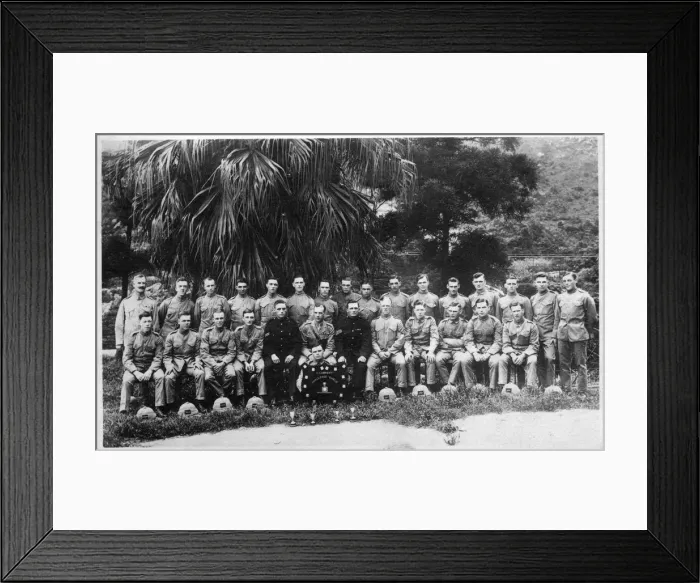 Framed Print : Group portrait of C Company, 2nd Battalion the Kings Regiment, Iraq, 1926 Framed Print : Group portrait of C Company, 2nd Battalion the Kings Regiment, Iraq, 1926