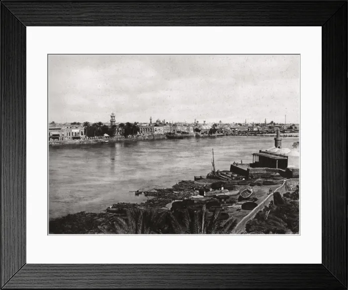Framed Print : Modern Baghdad, the City of Caliphs, Iraq 1925. Artist: A Kerim Framed Print : Modern Baghdad, the City of Caliphs, Iraq 1925. Artist: A Kerim
