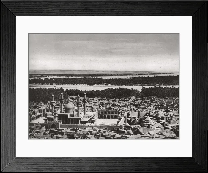 Framed Print : The Kadhimiya, the holy city near Baghdad, from an aeroplane, Iraq, 1925. Artist: A Kerim Framed Print : The Kadhimiya, the holy city near Baghdad, from an aeroplane, Iraq, 1925. Artist: A Kerim