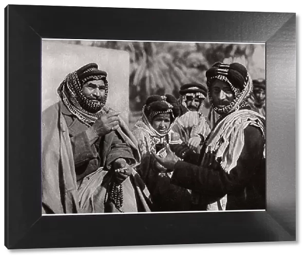 A sheikh enjoying the famous Arab coffee, Iraq, 1925. Artist: A Kerim