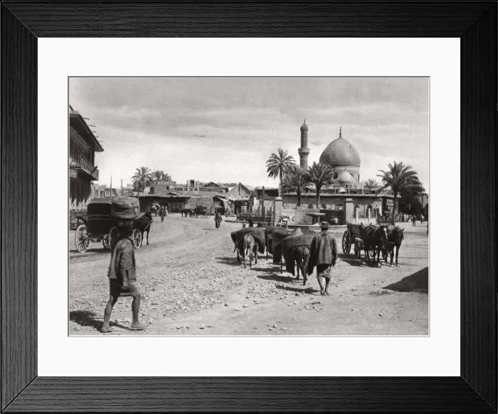 Framed Print : View of a street from the North Gate, Baghdad, Iraq, 1925. Artist: A Kerim Framed Print : View of a street from the North Gate, Baghdad, Iraq, 1925. Artist: A Kerim