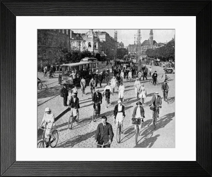 Framed Print : The Vesterbrogade, Copenhagen, Denmark, c1922. Artist: T Larsen Framed Print : The Vesterbrogade, Copenhagen, Denmark, c1922. Artist: T Larsen
