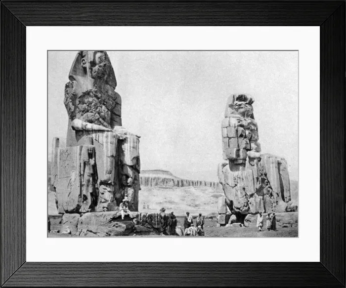 Framed Print : The Colossi of Memnon, Luxor (Thebes), Egypt, c1922 Framed Print : The Colossi of Memnon, Luxor (Thebes), Egypt, c1922