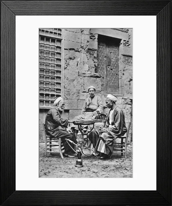 Framed Print : Men relaxing, Cairo, Egypt, c1922. Artist: Donald McLeish