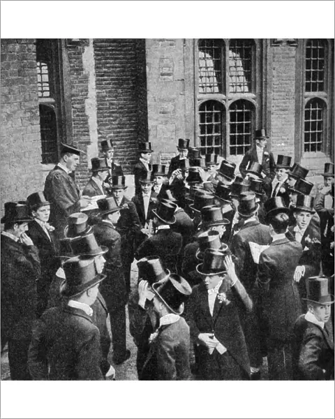 Roll call of Etonians on the 4th June, Berkshire, c1922