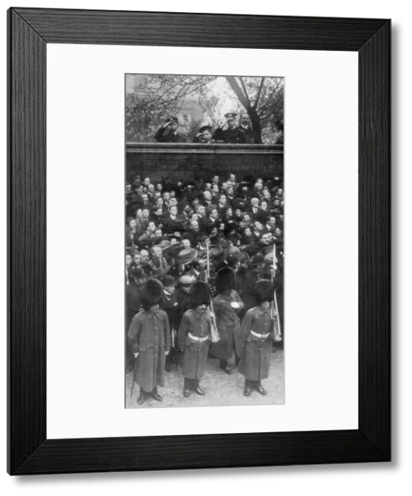 Framed Print : The Young Princes Watching the Proclamation, 1910 Framed Print : The Young Princes Watching the Proclamation, 1910