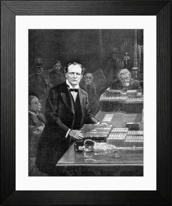 Framed Print : 7th May, The Meeting of the House of Commons, Westminster, London, 1910. Artist: Ralph Cleaver Framed Print : 7th May, The Meeting of the House of Commons, Westminster, London, 1910. Artist: Ralph Cleaver