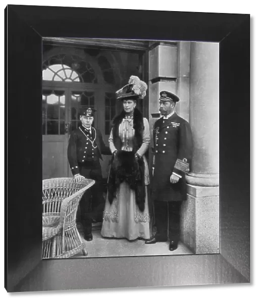 Our Sailor King, His Consort, and the Sailor Heir to the Throne, 1910. Artist: Dinham