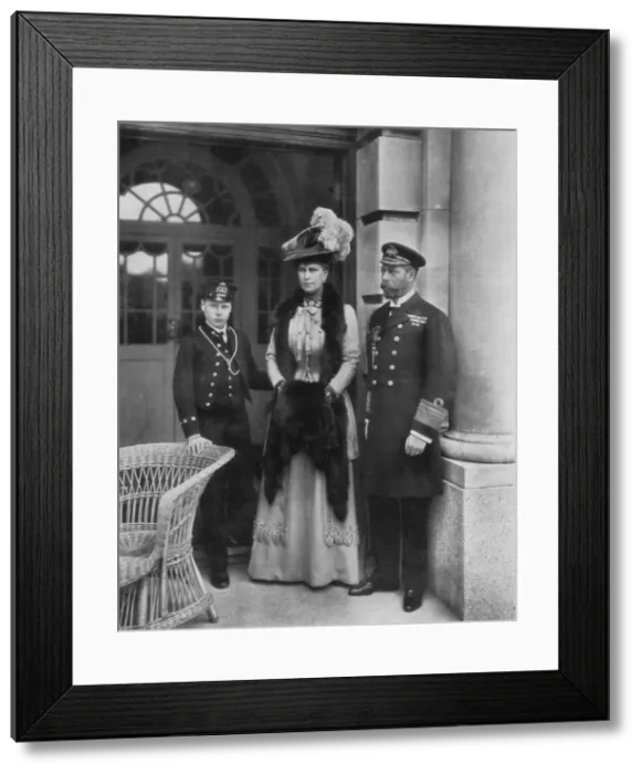 Framed Print : Our Sailor King, His Consort, and the Sailor Heir to the Throne, 1910. Artist: Dinham Framed Print : Our Sailor King, His Consort, and the Sailor Heir to the Throne, 1910. Artist: Dinham