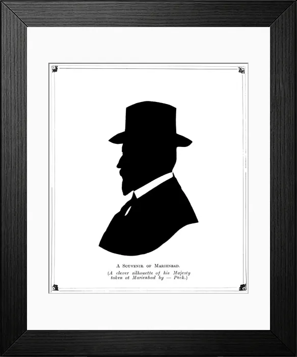 Framed Print : A Souvenir of Marienbad, 1910. Artist: Peck Framed Print : A Souvenir of Marienbad, 1910. Artist: Peck