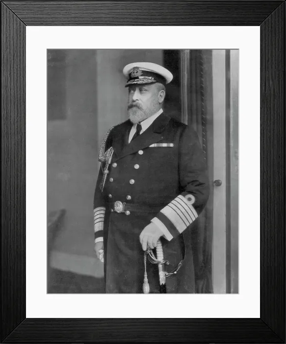 Framed Print : King Edward VII, as a Yachtsman, 1910 Framed Print : King Edward VII, as a Yachtsman, 1910