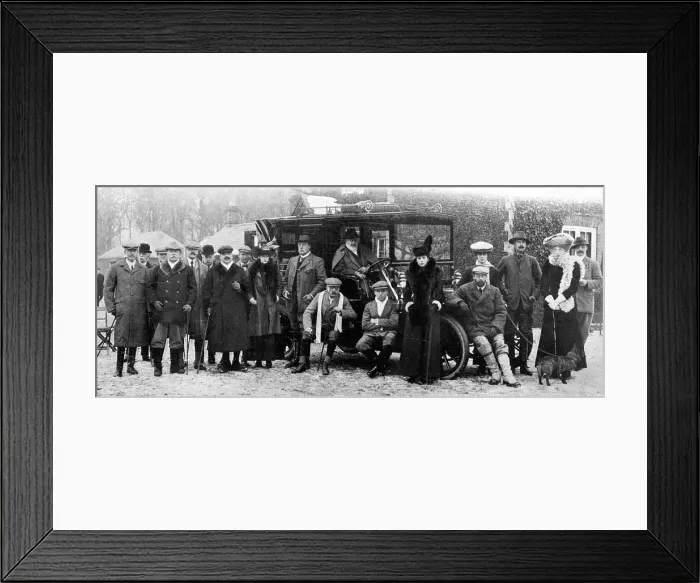 Framed Print : A Winter Days Shooting at Sandringham, Norfolk, c1902-1910 (1910) Framed Print : A Winter Days Shooting at Sandringham, Norfolk, c1902-1910 (1910)